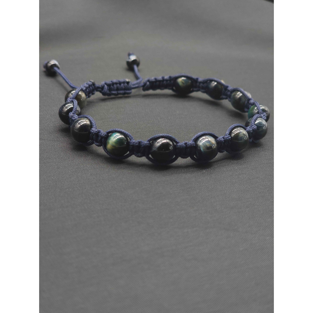 Mens bracelet-Blue Tiger eye