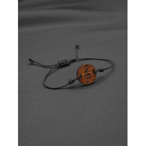 Unisex Treble Clef Bracelet – Handcrafted Oak Wood Design